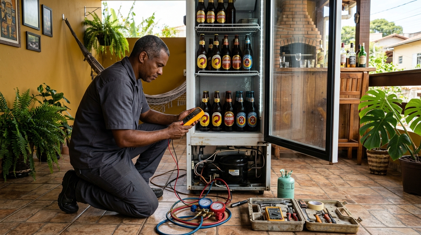 Conserto de placa eletrônica de cervejeira em São José dos Campos‑SP